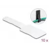 DeLOCK Mini kablio laikiklis su kabliuku ir kilpa L 90 mm x P 24 mm lipnus 10 vnt. balta