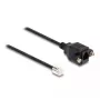 DeLOCK kabelis RJ10 kištukas į RJ10 lizdą 30 cm juodas