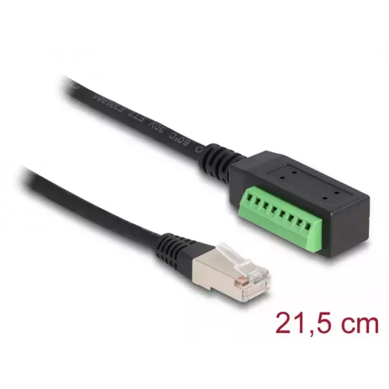 DeLOCK RJ45 kabelio kat. 5e kištuko į gnybtų bloką adapteris 21,5 cm