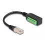 DeLOCK RJ45 kabelio kat. 5e kištuko į gnybtų bloką adapteris 21,5 cm