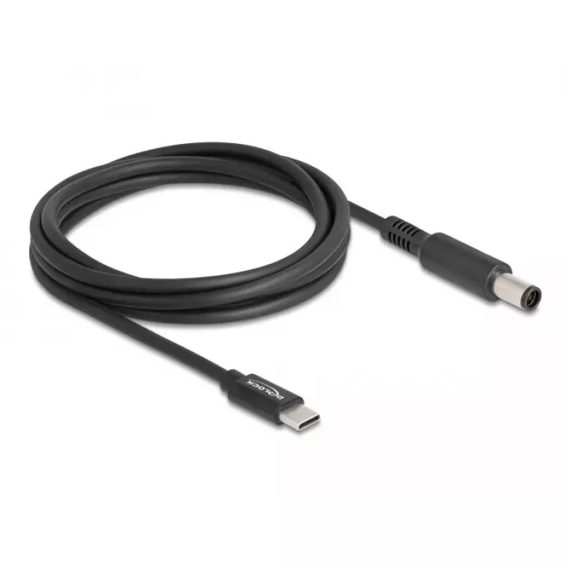 DeLOCK nešiojamojo kompiuterio įkrovimo laidas USB Type-C kištukas į Dell 7.4 x 5.0 mm kištukas 1,5 m 20 V