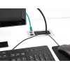 DeLOCK kabelių įvadas su šepečiu ir 2 x RJ45 Keystone moduliu Cat.6 aliuminis
