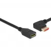DisplayPort ilginamasis kabelis DeLOCK 87076 3m 8K 60Hz kištukas 90° į kairę kampinis į lizdą