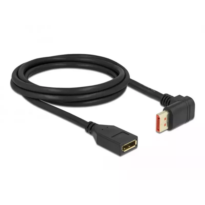 DisplayPort ilginamasis laidas DeLOCK 90° į viršų lenktas 8K 60 Hz 2 m