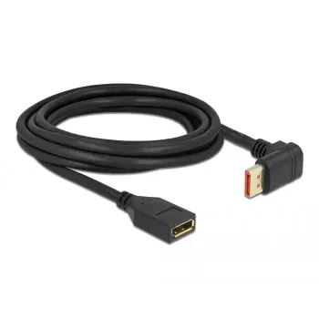 DisplayPort ilginimo laidas DeLOCK 87084 3 m 8K 60 Hz kištukas 90° į viršų į lizdą