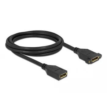 DisplayPort laidas, moteriška į moterišką, skirtas montuoti skydelyje, DeLOCK 87101