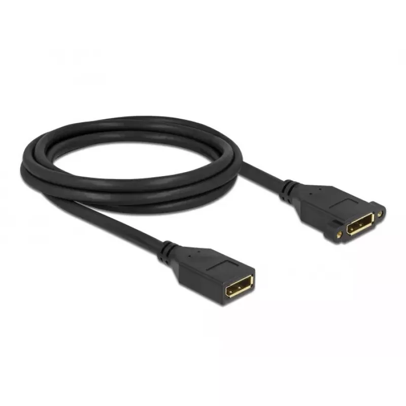 DisplayPort laidas, moteriška į moterišką, skirtas montuoti skydelyje, DeLOCK 87101