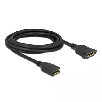 DisplayPort kabelis, lizdas-lizdas, skirtas montavimui panelėje, DeLOCK 87103, 3 m