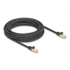 DeLOCK RJ45 tinklo kabelis Cat.6A S/FTP 7,5 m juodas