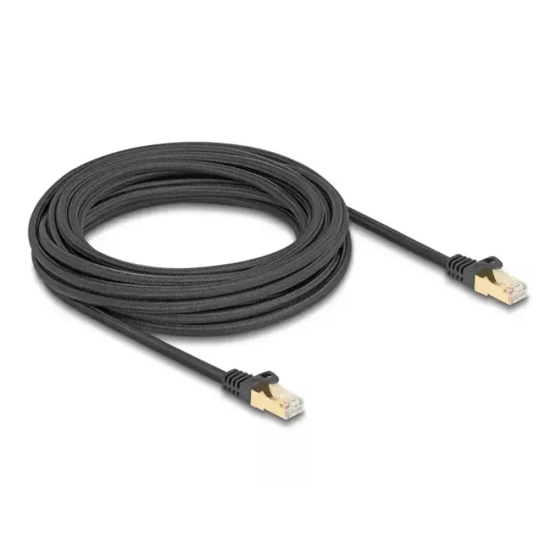 DeLOCK RJ45 tinklo kabelis Cat.6A S/FTP 7,5 m juodas