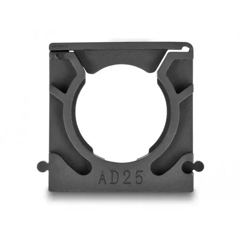 Kabelių laikiklis DeLOCK 60486 25 mm juodas 4 vnt.