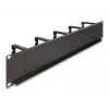 Kabelių tvarkymo skydelis DeLOCK 19 col. 66917 2U juodas su 10 kabliukų