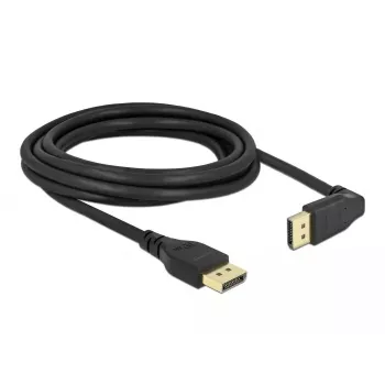 DELOCK DisplayPort laidas 3 m, DisplayPort į DisplayPort, 5,7 mm skersmuo, palaiko iki 32 garso kanalų