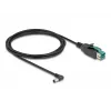 DeLOCK PoweredUSB laidas, kištukinis 12 V į DC 5,5 x 2,1 mm kištukinis, kampinis, 2 m