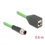 DeLOCK pramoninis tinklo priedas 60571 Kabelio ilgis 0,5 m Sertifikatas UL 94