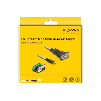 DeLOCK adapteris USB 2.0 Type-C į Serial RS-422/485 2m 5V