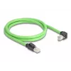 DeLOCK tinklo kabelis RJ45 Cat.6A kištukas prie kištuko žemyn kampuotas 1m žalias