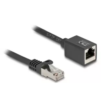 Tinklo kabelis DeLOCK 90320 RJ-45 Cat6a 1 m Juodas