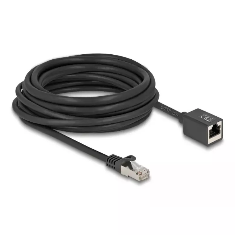 Tinklo kabelis DeLOCK 90320 RJ-45 Cat6a 1 m Juodas