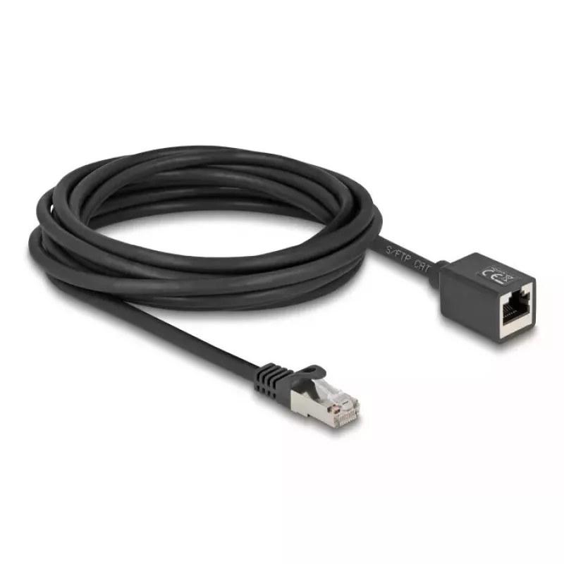 Tinklo kabelis DeLOCK 90318 RJ-45 Cat6a 5 m Juodas