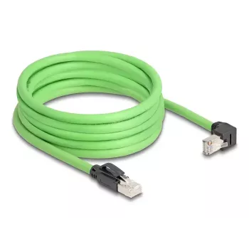 Tinklo kabelis DeLOCK 80897 RJ-45 Cat6a 5 m Juoda Žalia