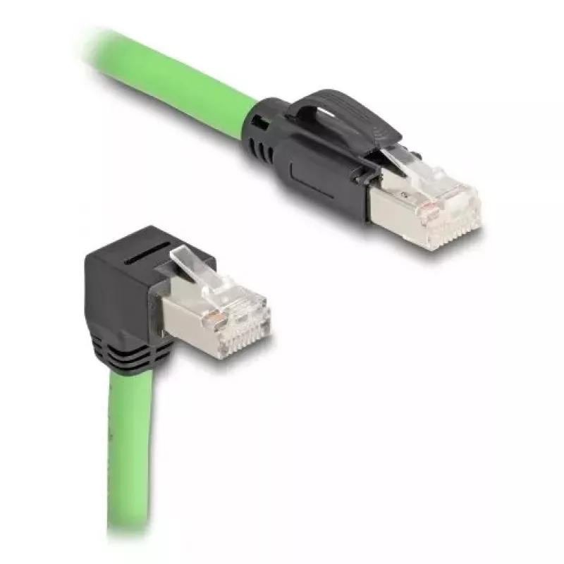 Tinklo kabelis DeLOCK 80897 RJ-45 Cat6a 5 m Juoda Žalia