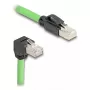 Tinklo kabelis DeLOCK 80897 RJ-45 Cat6a 5 m Juoda Žalia