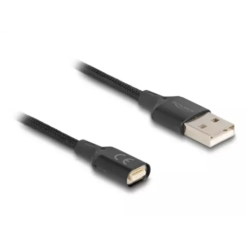 DeLOCK 88167 USB 2.0 Type-A į magnetinę sąsają kabelis 1m juodas