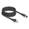 Tinklo kabelis DeLOCK 80594 M12 į RJ-45 Cat5e 5m Juodas