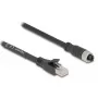 Tinklo kabelis DeLOCK 80594 M12 į RJ-45 Cat5e 5m Juodas