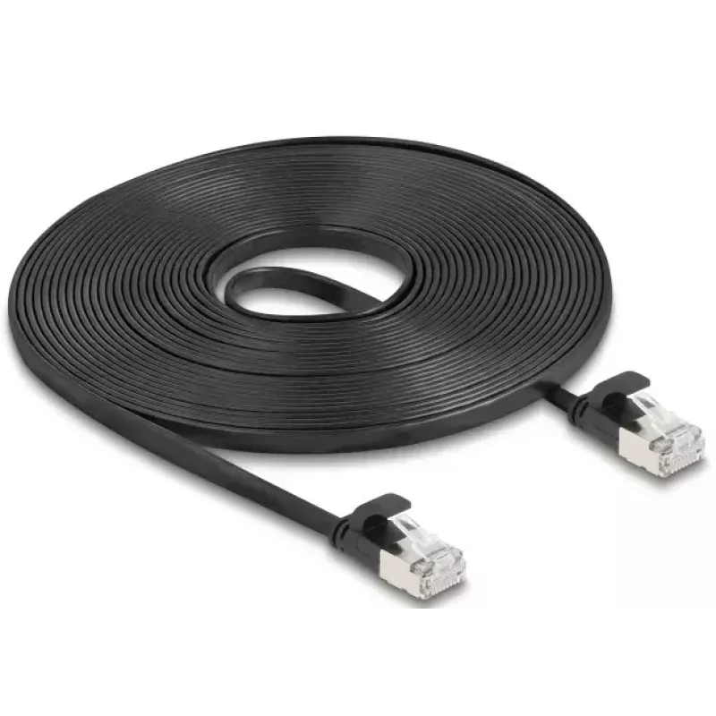 Tinklo kabelis DeLOCK 81168 RJ-45 Cat6a 7,5 m juodas