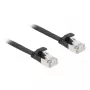 Tinklo kabelis DeLOCK 81168 RJ-45 Cat6a 7,5 m juodas