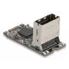 DELOCK vidinė M.2 į Mini-SAS adapterio kortelė 64260, M.2 priegloba, Mini-SAS išvestis, JMicron JMB585, juoda, LED