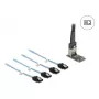 DELOCK vidinė M.2 į Mini-SAS adapterio kortelė 64260, M.2 priegloba, Mini-SAS išvestis, JMicron JMB585, juoda, LED