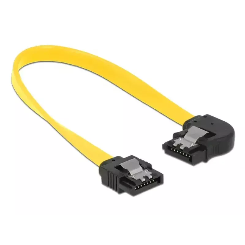 SATA laidas DeLOCK 83958 0,2 m SATA 7 kontaktų Juoda Geltona