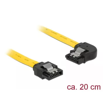 SATA laidas DeLOCK 83958 0,2 m SATA 7 kontaktų Juoda Geltona