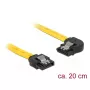 SATA laidas DeLOCK 83958 0,2 m SATA 7 kontaktų Juoda Geltona
