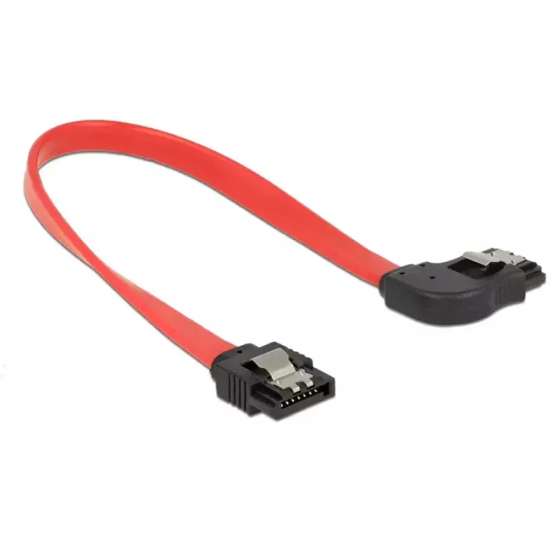 SATA laidas DeLOCK 83967 0.2 m SATA 7 kontaktų juodas raudonas