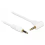 Audio kabelis DeLOCK 84736 0,5 m 3,5 mm baltas