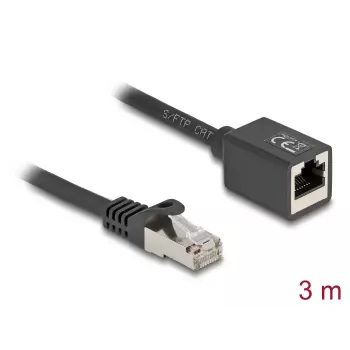 Tinklo kabelis DeLOCK 90317 RJ-45 Cat6a 3 m Juodas