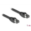 DeLOCK RJ45 tinklo kabelis Cat.8.1 S/FTP 1 m iki 40 Gbps juodas