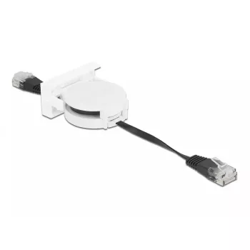 Tinklo ištraukiamas laidas DeLOCK Easy 45 modulis RJ45 Cat.5e juodas