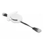 Tinklo ištraukiamas laidas DeLOCK Easy 45 modulis RJ45 Cat.5e juodas