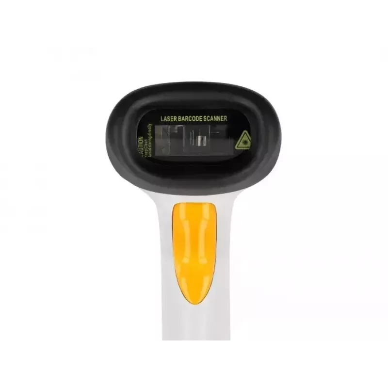 DeLOCK USB brūkšninių kodų skaitytuvas 1D lazerinis šviesiai pilkas rankinis laidinis RJ-50