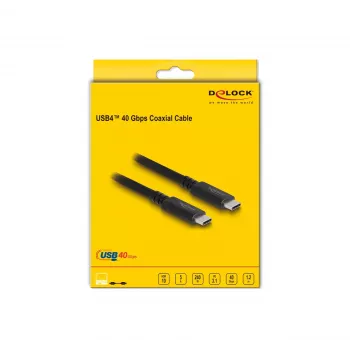 DeLOCK USB4 40 Gbps bendraašis kabelis 1,2 m USB PD 3.1 240 W
