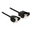 USB laidas DeLOCK 1m USB 2.0-A / USB 2.0-B juodas