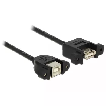 USB laidas DeLOCK 1m USB 2.0-A / USB 2.0-B juodas