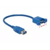 USB laidas DeLOCK 0,25 m 2xUSB3.0-A