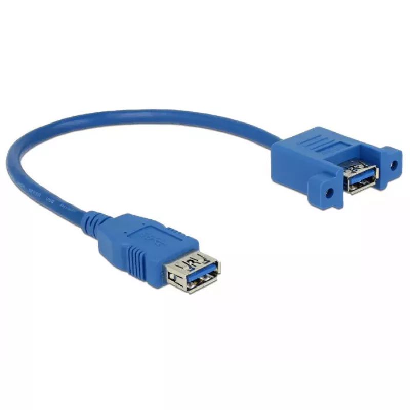 USB laidas DeLOCK 0,25 m 2xUSB3.0-A
