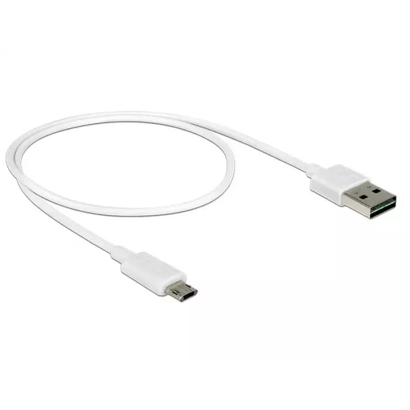 USB laidas DeLOCK 84806 USB 2.0 0,5 m USB A Jungtis Micro-USB B Baltas
